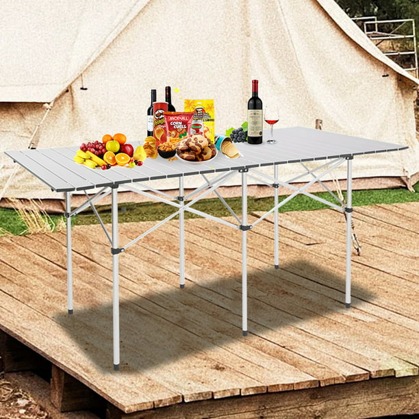 Portable Aluminium Folding Foldable Table Camping Outdoor Picnic BBQ Wedding W/